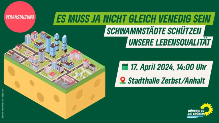 Einladung zur 11. Klimawerkstatt der Landtagsfraktion BÜNDNIS 90/DIE GRÜNEN Sachsen-Anhalt