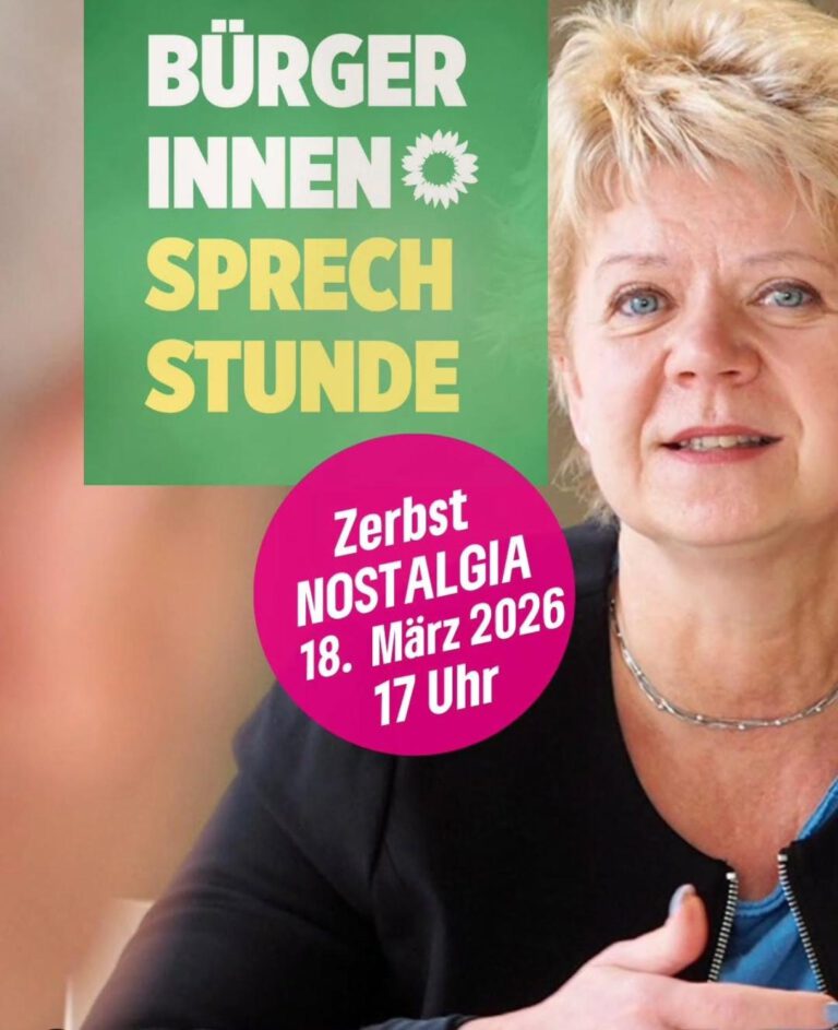 Bürger*innensprechstunde mit Conny Lüddemann in Zerbst